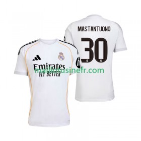 Maillot de Foot Real Madrid Mastantuono 30 Domicile 2025-26